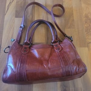 Pre-loved Frye Melissa Cognac Satchel